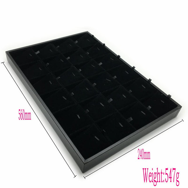 Black Wooden Jewelry Tray - Wnkrs