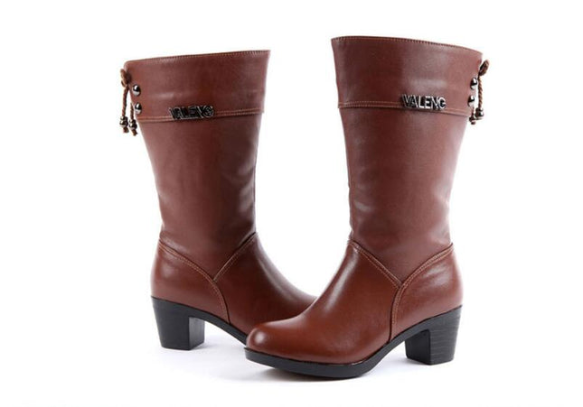 Women's Winter Boots with High Heels - Wnkrs