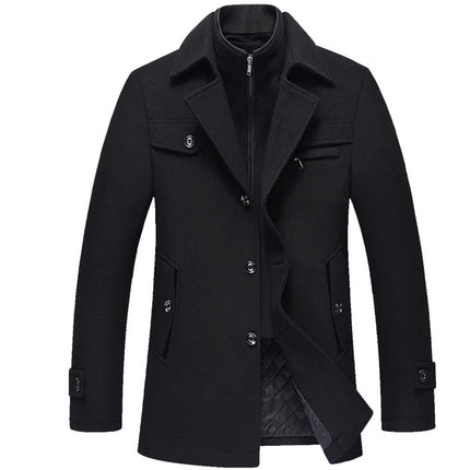 Thick Wool Coat for Men - Wnkrs