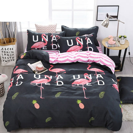 Modern Printed Bedding Set 4 Pcs - wnkrs