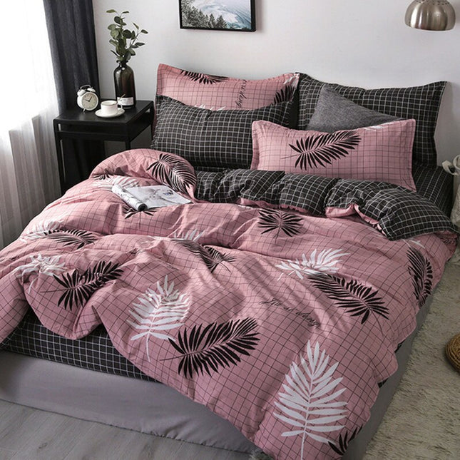 Modern Printed Bedding Set 4 Pcs - wnkrs