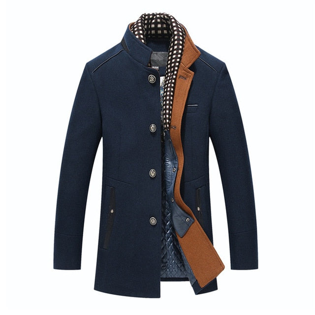 Men's Woolen Coat for Winter - Wnkrs