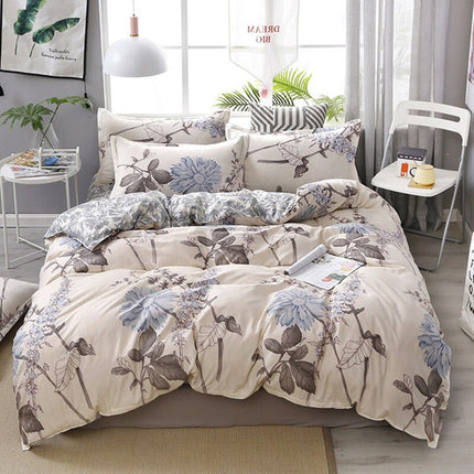 Modern Printed Bedding Set 4 Pcs - wnkrs