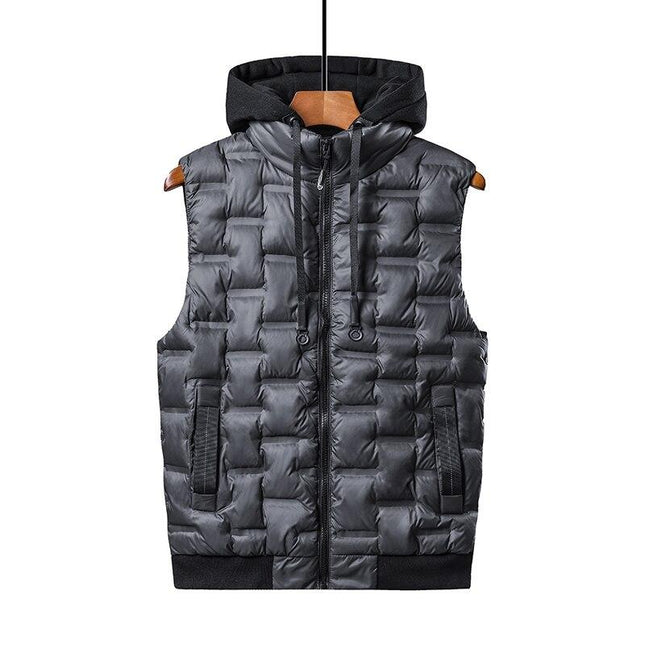 Men's Hooded Warm Vest - Wnkrs