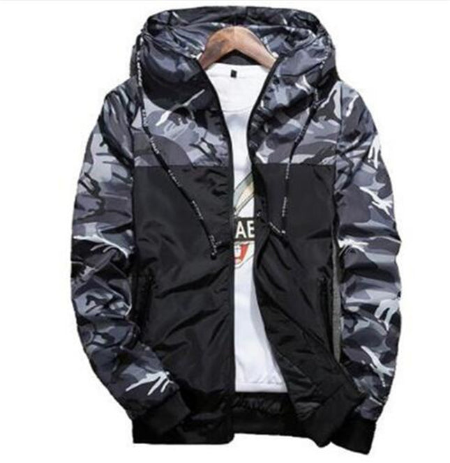 Men's Camouflage Print Windbreaker - Wnkrs