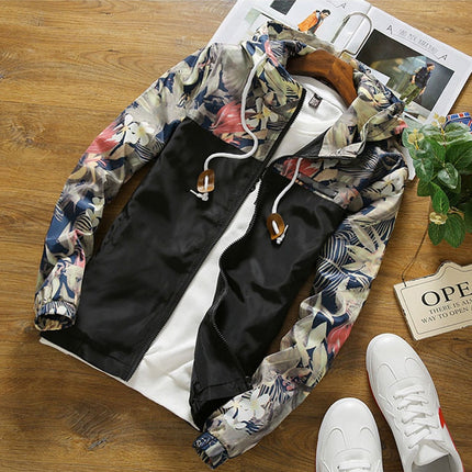 Men's Floral Patterned Slim Fit Jacket - Wnkrs