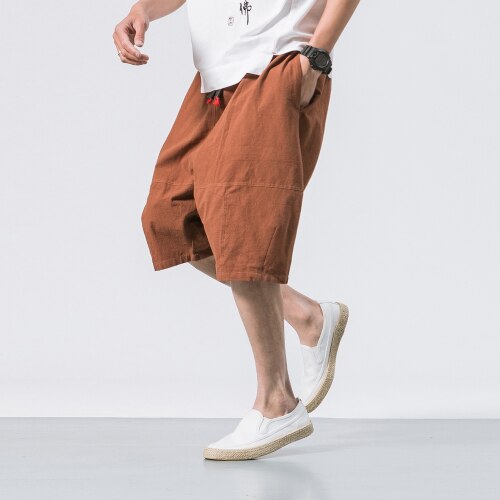 Men's Breathable Calf Length Elastic Waist Shorts - Wnkrs