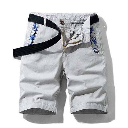 Men's Floral Print Detail Cargo Shorts - Wnkrs