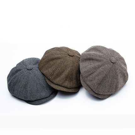 Men's Fashion Autumn Tweed Cap - Wnkrs