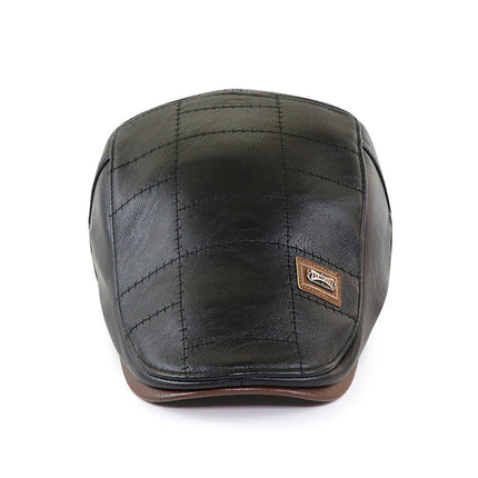 Men's Eco-Leather Newsboy Cap - Wnkrs