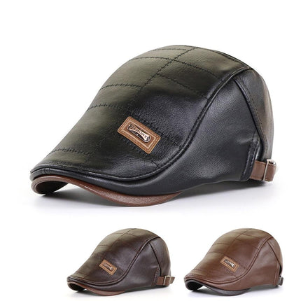 Men's Eco-Leather Newsboy Cap - Wnkrs