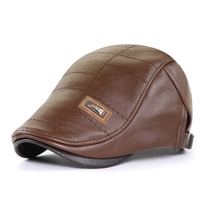 Men's Eco-Leather Newsboy Cap - Wnkrs