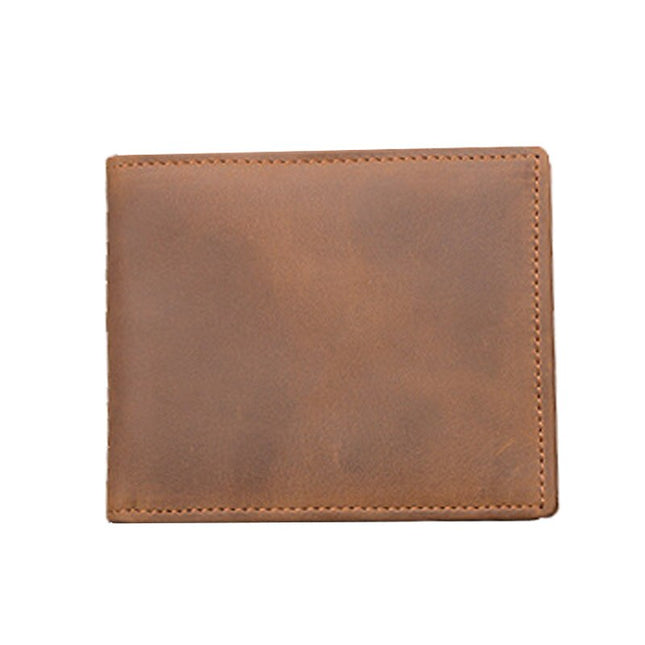 Men’s Vintage Compact Genuine Leather Wallet - Wnkrs