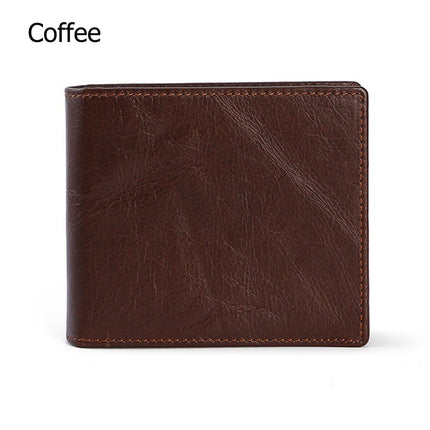 Men’s Vintage Compact Genuine Leather Wallet - Wnkrs