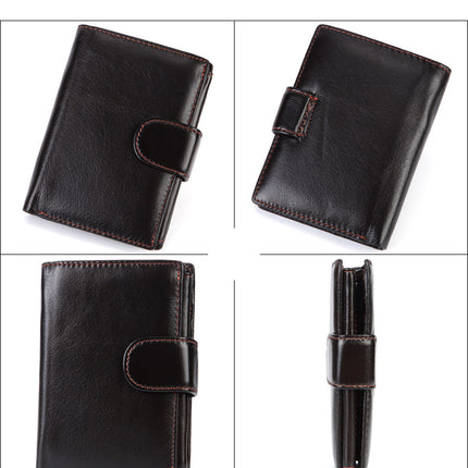 Vintage Bi-Fold Genuine Leather Wallet for Men - Wnkrs