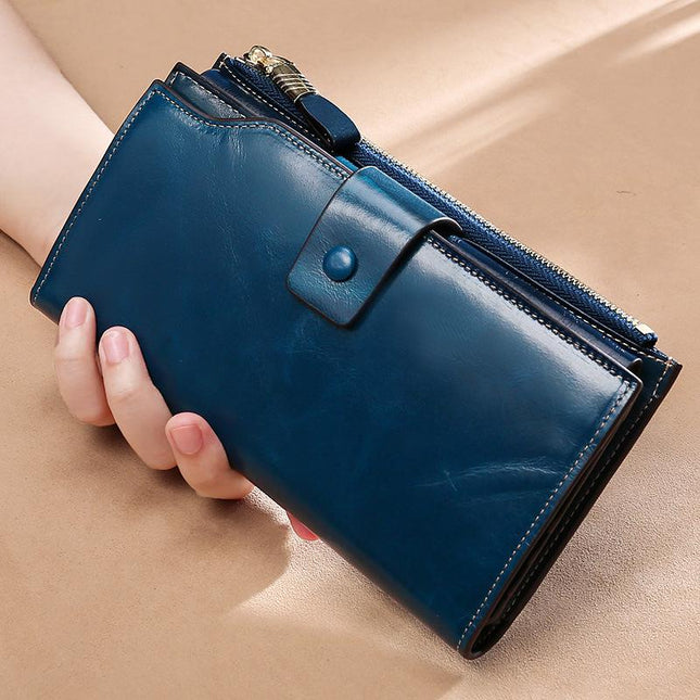 Women's Anti-RFID Leather Wallet - Wnkrs