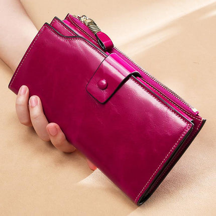 Women's Anti-RFID Leather Wallet - Wnkrs