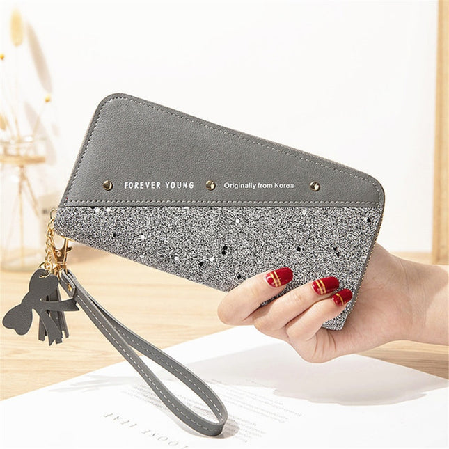 Women's Sequin Patchwork Wallet - Wnkrs