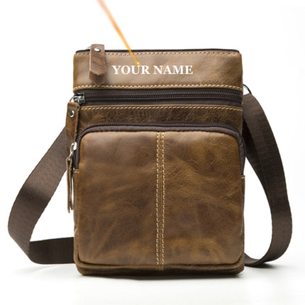 Men's Genuine Leather Crossbody Bag - Wnkrs