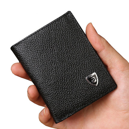 Men's Slim Mini Genuine Leather Wallet - Wnkrs