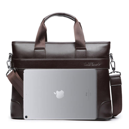 Men's Casual Leather Briefcase - Wnkrs