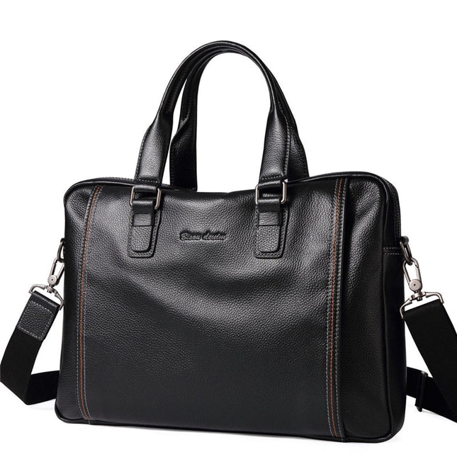 Men's Genuine Leather Crossbody Bag - Wnkrs