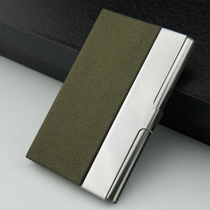 Men's Aluminum Leather Cardholder - Wnkrs