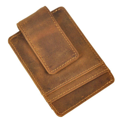 Leather Magnetic Money Clip - Wnkrs