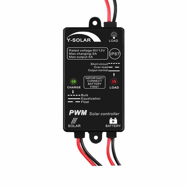 5 A Waterproof Solar Charge Controller - wnkrs