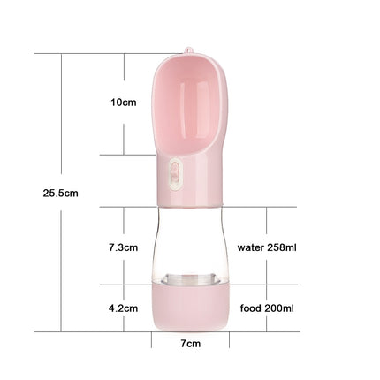 Dog's Travel Water Bottle with Spoon - wnkrs