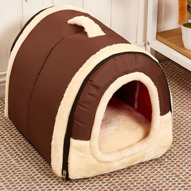 Pet's Collapsible Design Printed Warm Bed - wnkrs