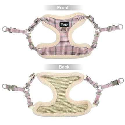 Dog Warm Plaid Vest with Leash - wnkrs