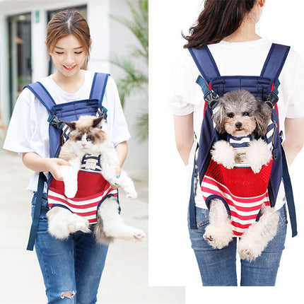 Pets Striped Canvas Carrier Backpack - wnkrs