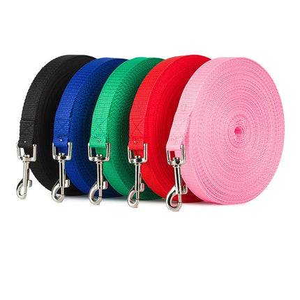 Solid Color Long Dog Leash - wnkrs