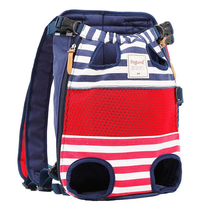 Pets Striped Canvas Carrier Backpack - wnkrs