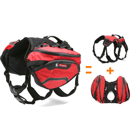 Dogs Waterproof Outdoor Backpack Harness - wnkrs