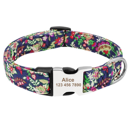 Personalized Nylon Tag Collar - wnkrs