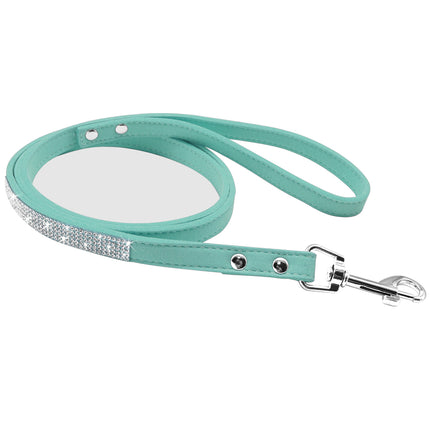 Luxury Rhinestone Leather Pets Collar - wnkrs