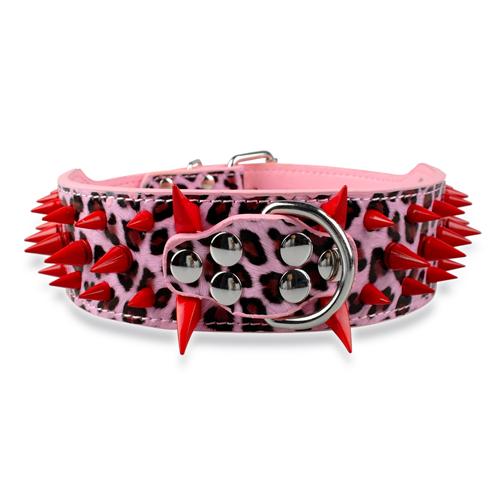 Spiked Leather Dog Collar - wnkrs