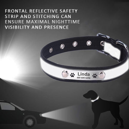 Personalized Reflective Dog Collar - wnkrs