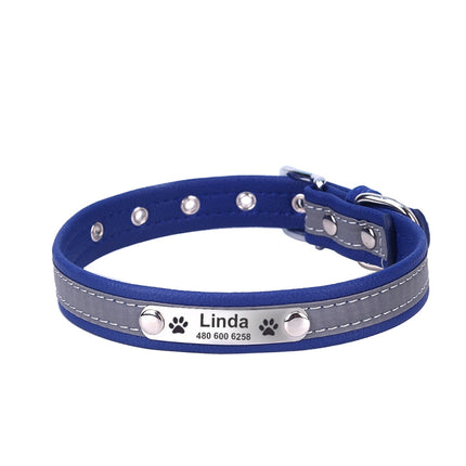 Personalized Reflective Dog Collar - wnkrs