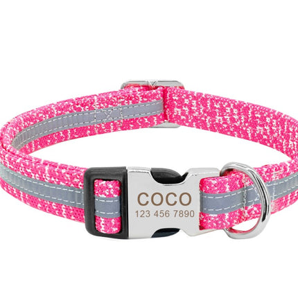 Dog's Reflective Detail Printed Collar - wnkrs