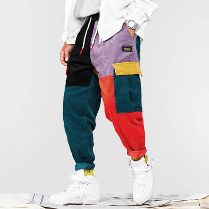 Men's Patchwork Harem Pants - Wnkrs