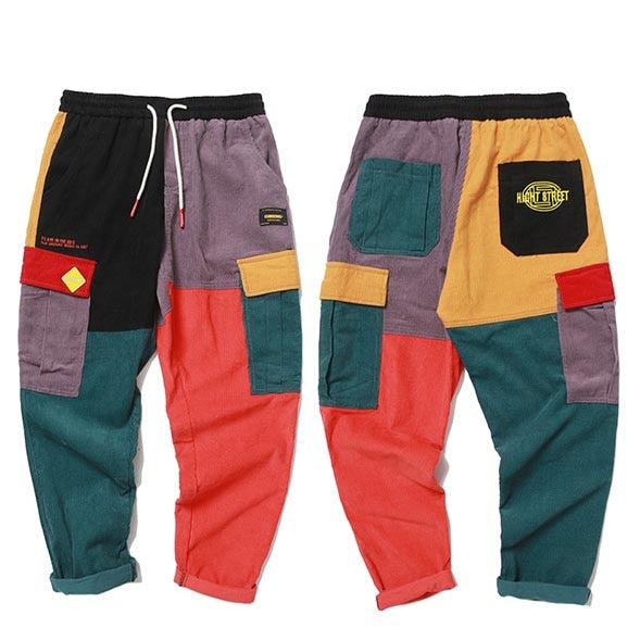 Men's Patchwork Harem Pants - Wnkrs