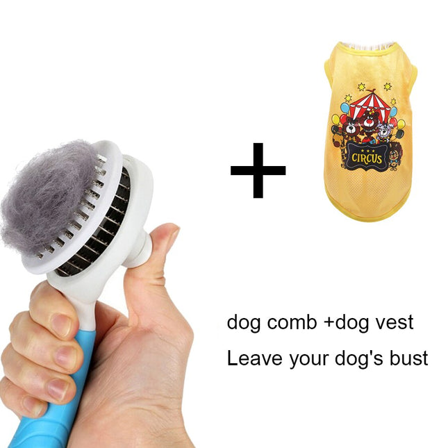 Self Cleaning Hair Shedding Dog Comb - wnkrs