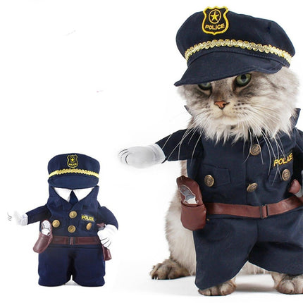 Pet's Funny Policeman Cotton Costumes - wnkrs