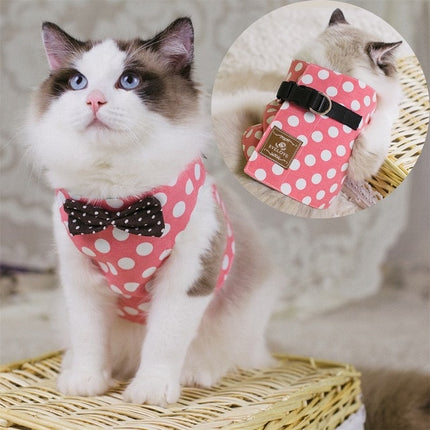 Gentleman Style Cat Harness with Leash - wnkrs