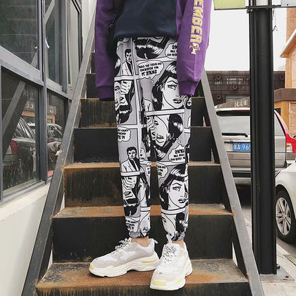 Comics Print Joggers - Wnkrs