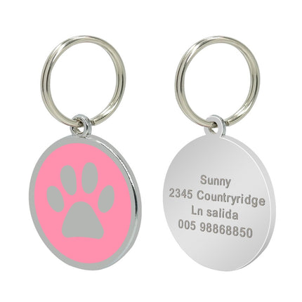 Cat's Crystal Personalized ID Tag - wnkrs