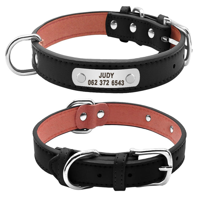 Dog Collar with Customizable ID Tag - wnkrs